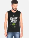 Beast mode on sleeveless t shirt