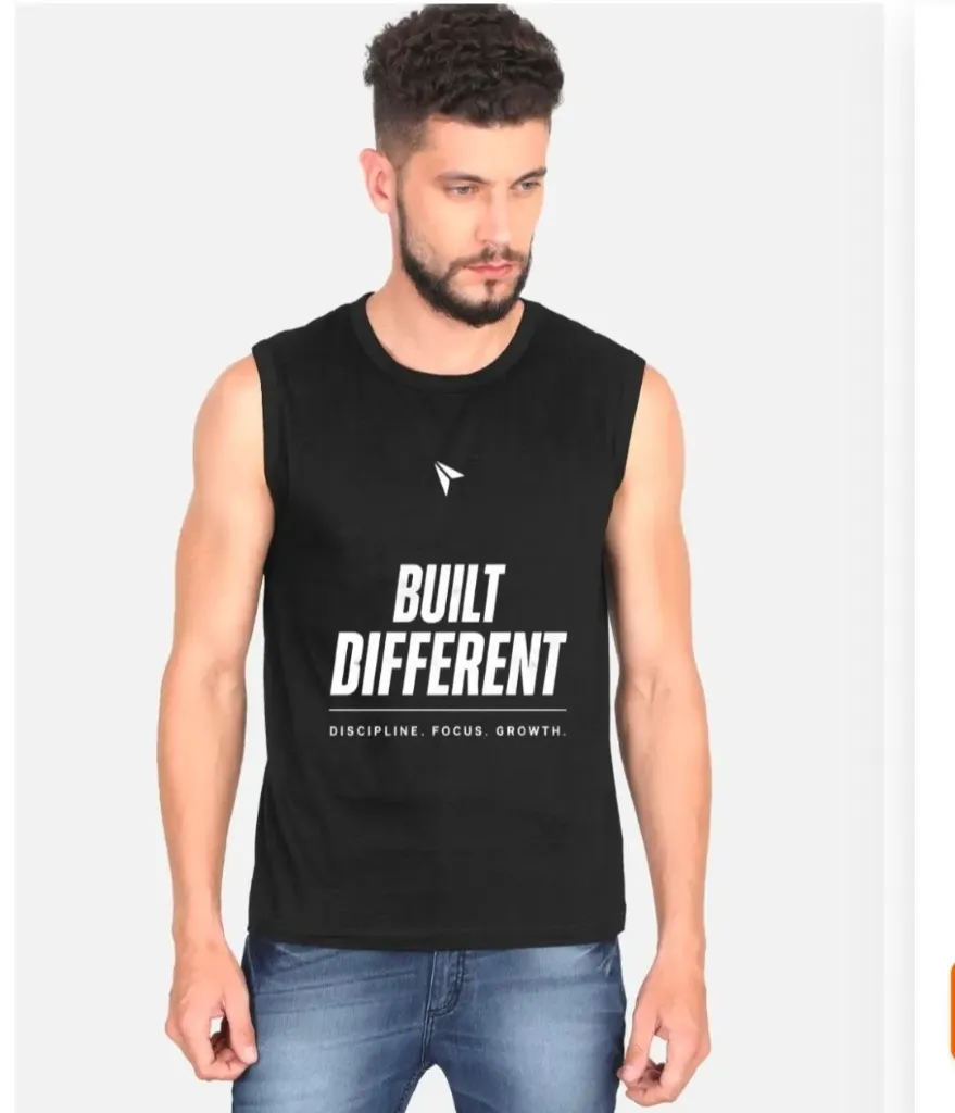Discipline sleeveless t shirt